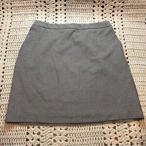 Rachel Zoe Black/Brown/Cream Checkered Pull On Stretch Pencil Skirt Large